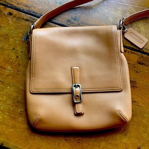 Coach butterscotch leather crossbody bag